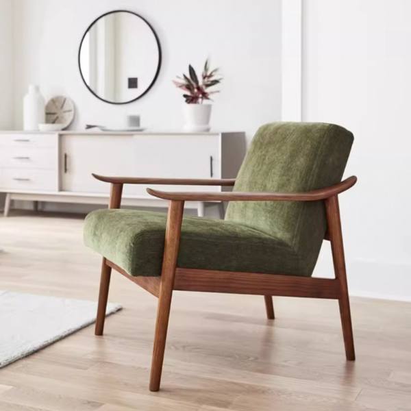 Gaoliang Accent Chair Modern American Style Velvet Wooden Lounge Chair Armchairs OEM/ODM (DY256)