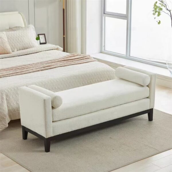 Gaoliang Foot Stool Ottoman Modern Long Velvet Bed Bench OEM/ODM (DZ10)