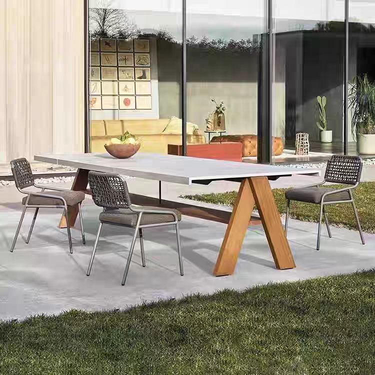 Gaoliang Outdoor Dining Table and Chair Nordic Creative Simple Leisure Rattan Chair OEM/ODM (HWZY03)