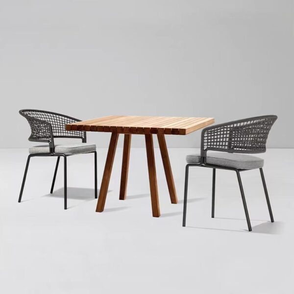 Gaoliang Outdoor Dining Table and Chair Set Rattan Luxury Garden Furniture Waterproof OEM/ODM (HWZY04)