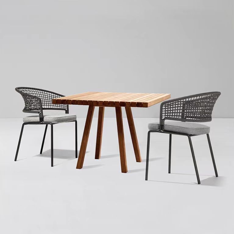 Gaoliang Outdoor Dining Table and Chair Set Rattan Luxury Garden Furniture Waterproof OEM/ODM (HWZY04)
