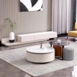 Gaoliang Tv Stand and Coffee Table Set Modern Round OEM/ODM (KF117)
