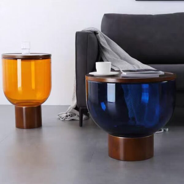 Gaoliang Coffee Table Nordic Glass Modern Luxury Home Decorative Side Table OEM/ODM (KF176)