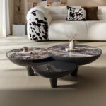 Gaoliang Coffee Table Nordic Modern Marble Creative Fiberglass Center Table OEM/ODM (KF221)