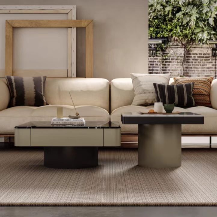 Gaoliang Coffee Table Set Marble Stone Luxury Square COEM/ODM (KF26)