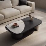 Gaoliang Coffee Table Modern Wooden Rectangular Black Center Tables OEM/ODM (KF313)