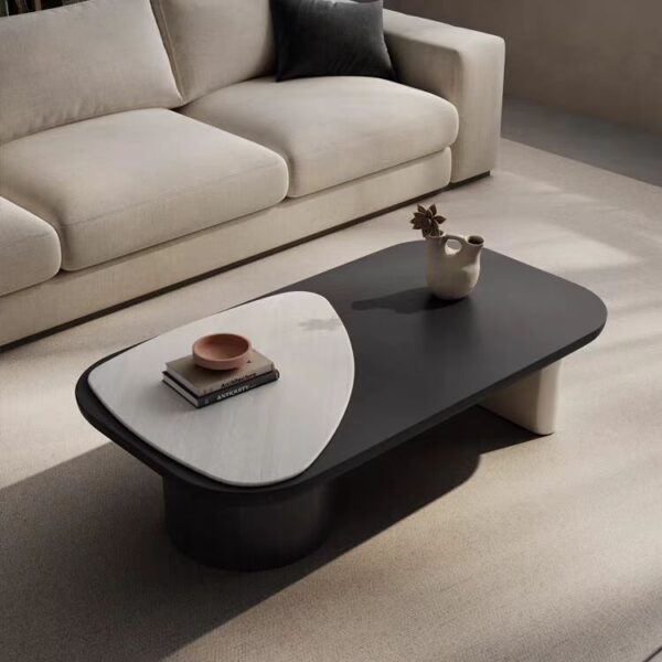 Gaoliang Coffee Table Modern Wooden Rectangular Black Center Tables OEM/ODM (KF313)