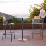 Gaoliang Outdoor bar Table and Chair Set Modern High End Weatherproof OEM/ODM (HWBY02)