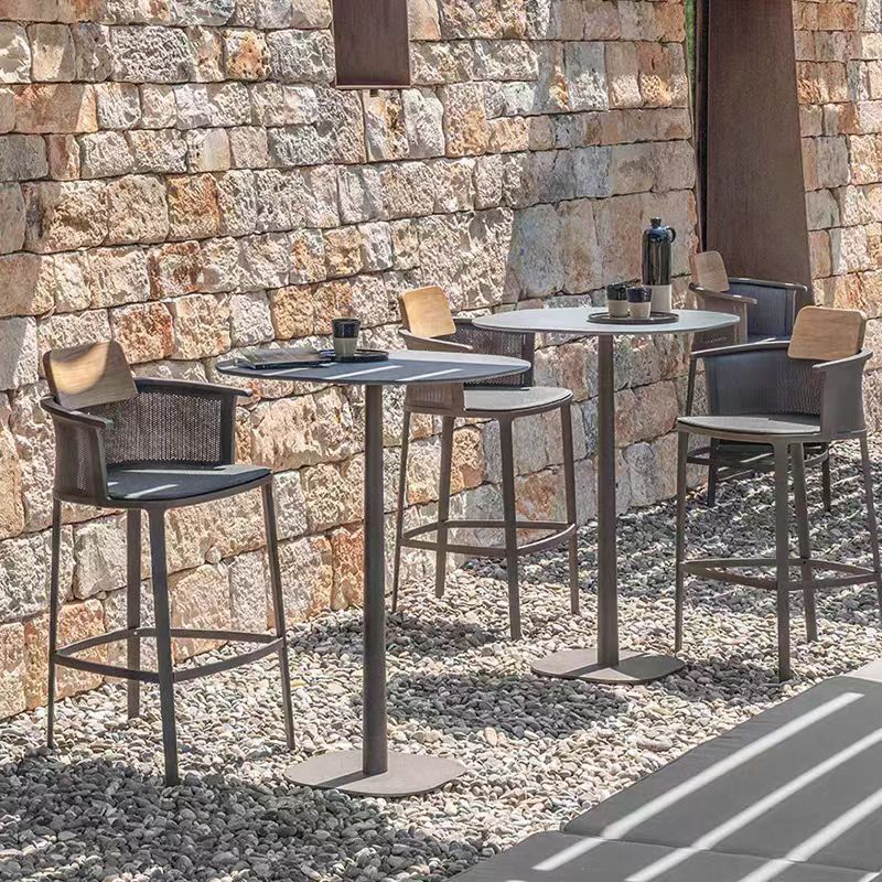 Gaoliang Outdoor bar Table and Chair Set Modern High End Weatherproof OEM/ODM (HWBY02)