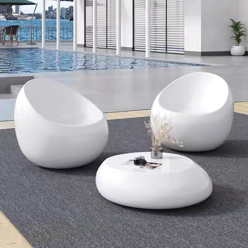 Gaoliang Outdoor Coffee Table Modern Customizable Fiberglass Garden Sets OEM/ODM (QT01)