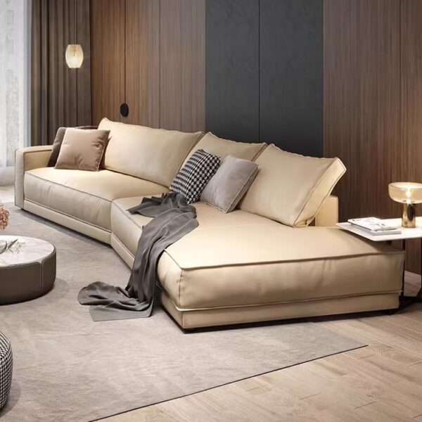 Gaoliang Sofa Modern Italian Design Home Luxury l Shape Corner Couch Living Room Sofas OEM/ODM (SF37)