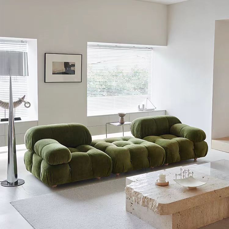 Gaoliang Sofa Green Velvet Fabric Couch Living Room Comfortable Luxury OEM/ODM (SF54)