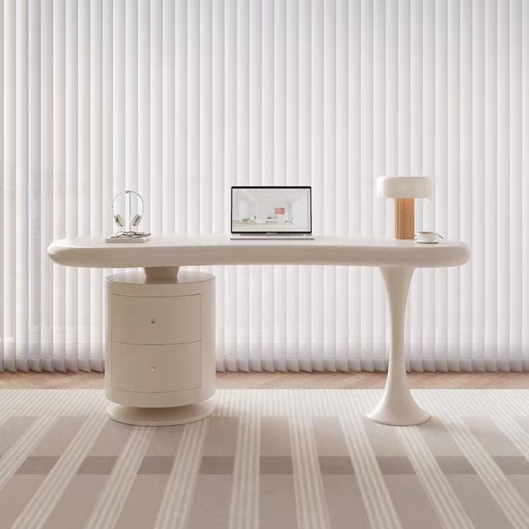 Gaoliang Office Desks Modern White Beautiful Computer Desk and Chair for Office OEM/ODM (SZ02)