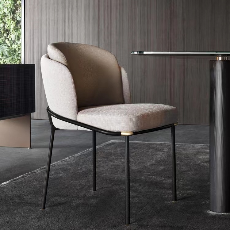 Gaoliang Dining Chair High Quality Cafe Commercial Luxury Hotel Reception Leather Chair OEM/ODM (YZ115)