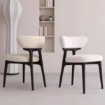 Gaoliang Dining Chair Modern and Minimalist Solid Wood Simple Design Leisure Chair OEM/ODM (YZ46)