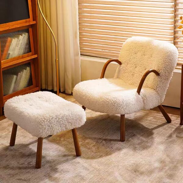 Gaoliang Armchair Modern Luxury White Soft Comfortable Single Sofa Chair OEM/ODM (DY265)