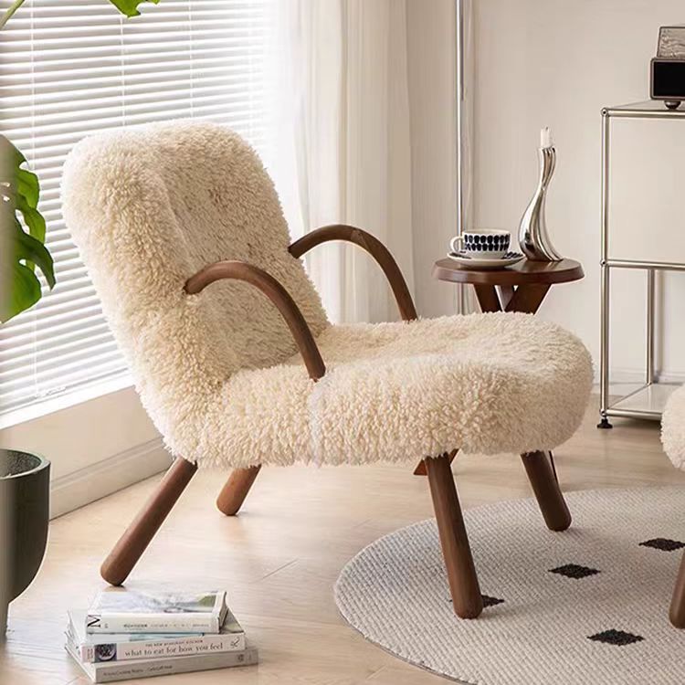Gaoliang Armchair Modern Luxury White Soft Comfortable Single Sofa Chair OEM/ODM (DY265)