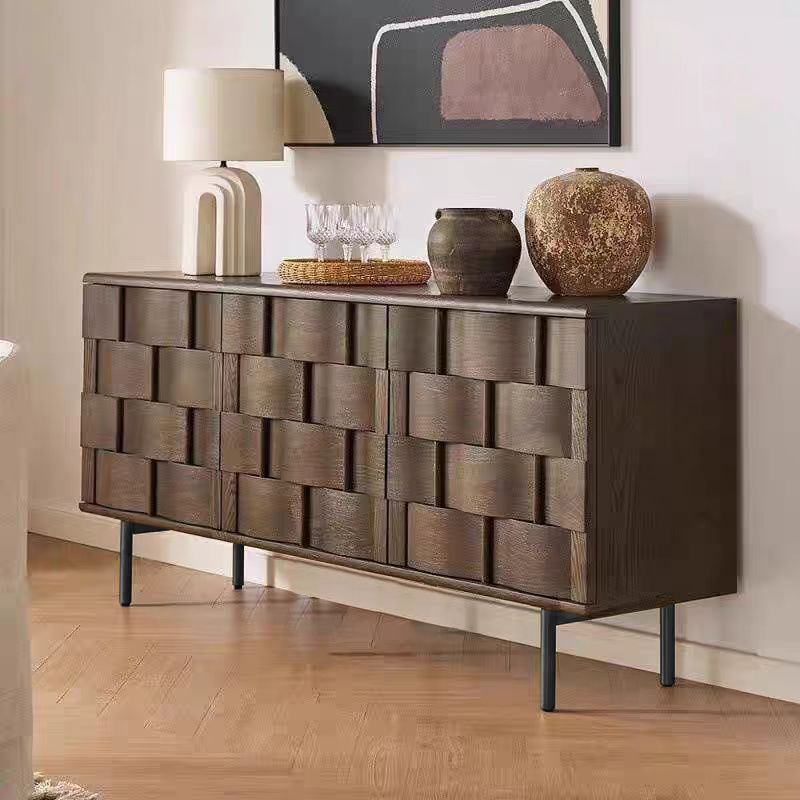 Gaoliang Sideboard Cabinet Nordic Retro Solid Wooden Storage Cabinets OEM/ODM (GZ152)