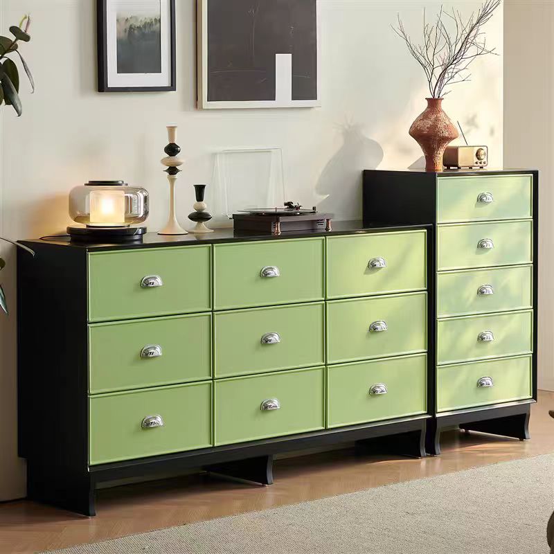Gaoliang Sideboard Cabinet Modern Green Luxury Solid Wood Home Furniture Sideboard for Living Room OEM/ODM (GZ159)
