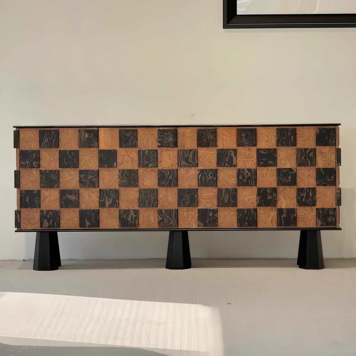 Gaoliang Sideboard Cabinet Mid Century Designer Luxury Solid Wood Home Furniture Sideboard OEM/ODM (GZ168)