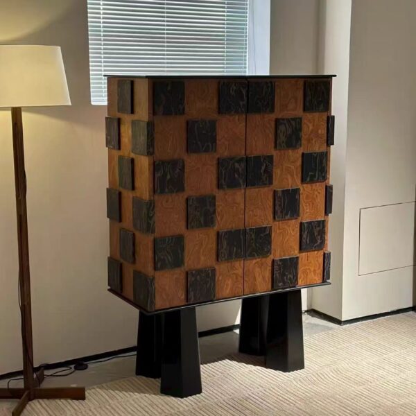 Gaoliang Sideboard Cabinet Designer Creative Retro Solid Wood Storage Sideboard for Living Room OEM/ODM (GZ169)