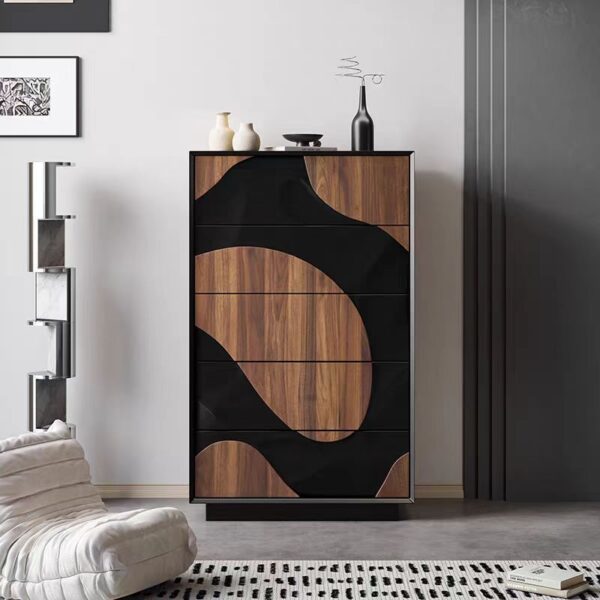 Gaoliang Sideboard Cabinet French Style Light Luxury Wooden Storage Cabinet Chest of Drawers of Bedroom OEM/ODM (GZ171)