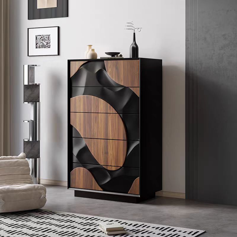 Gaoliang Sideboard Cabinet French Style Light Luxury Wooden Storage Cabinet Chest of Drawers of Bedroom OEM/ODM (GZ171)