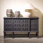 Gaoliang Sideboard Cabinet Modern Retro Luxury Solid Wood Storage Sideboard OEM/ODM (GZ54)