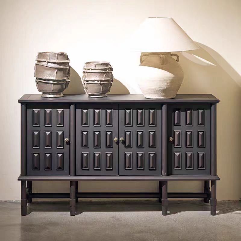 Gaoliang Sideboard Cabinet Modern Retro Luxury Solid Wood Storage Sideboard OEM/ODM (GZ54)