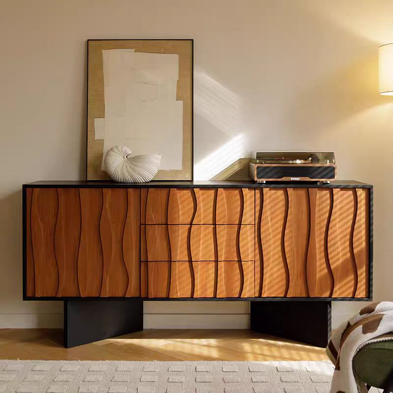 Gaoliang Sideboard Cabinet Modern Luxury Multi-layer Storage Wooden Living Room Cabinets OEM/ODM (GZ166)