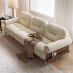 Gaoliang Sofa Cream White Modern Fabric Comfortable Household Sofa Couches OEM/ODM (SF81)