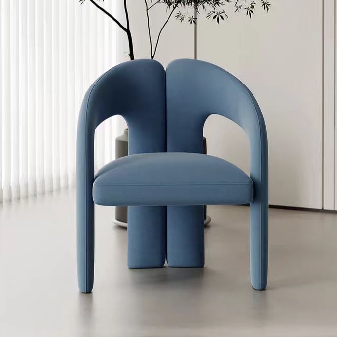 Gaoliang Dining Chair Modern High-end Artistic Upholstered Household Fabric Dining Chair OEM/ODM (YZ195)
