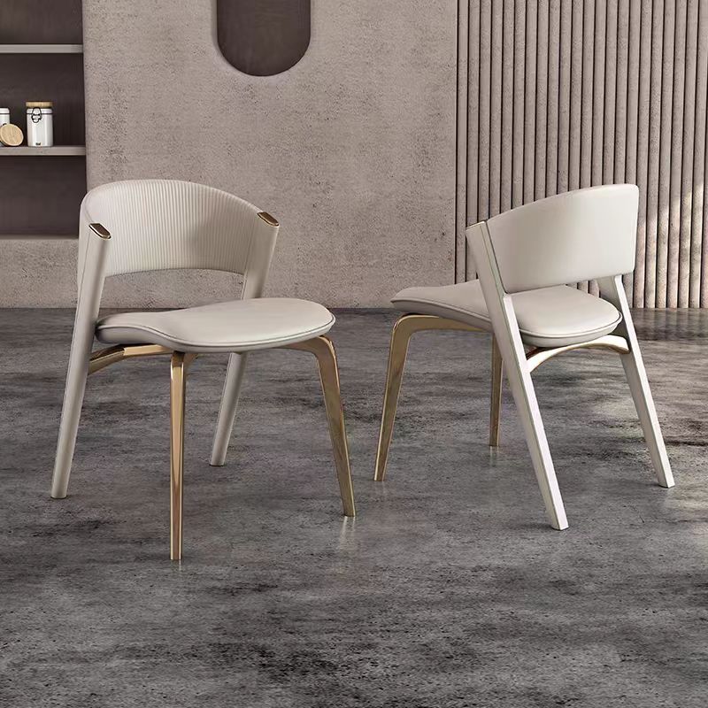 Gaoliang Dining Chair with Hot Sale PU New Design Metal Leather Dining Room Chairs OEM/ODM (YZ202)
