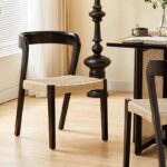 Gaoliang Rattan Dining Chair Wood Modern Nordic Style Vintage Dining Chair for Sale OEM/ODM (YZ205)