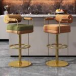 Gaoliang Bar Stool Modern Swivel High Bar Chairs for Kitchen Hotel Home Bar Chair OEM/ODM (BY24)