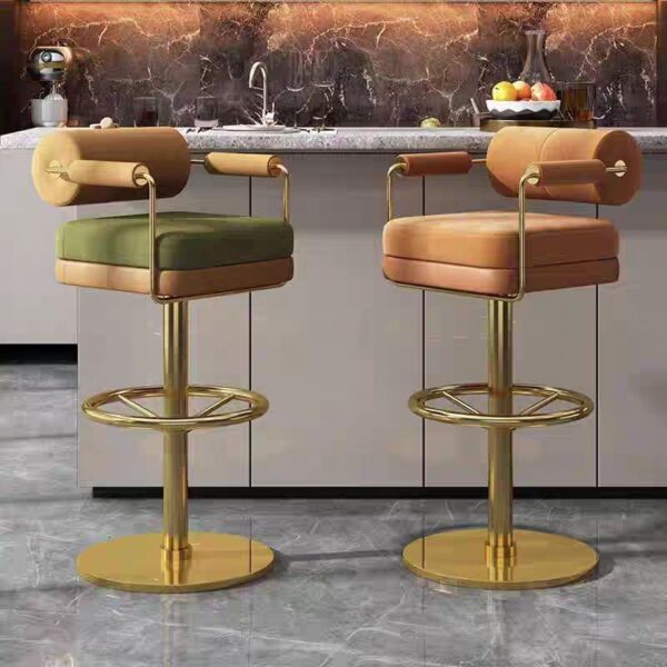 Gaoliang Bar Stool Modern Swivel High Bar Chairs for Kitchen Hotel Home Bar Chair OEM/ODM (BY24)