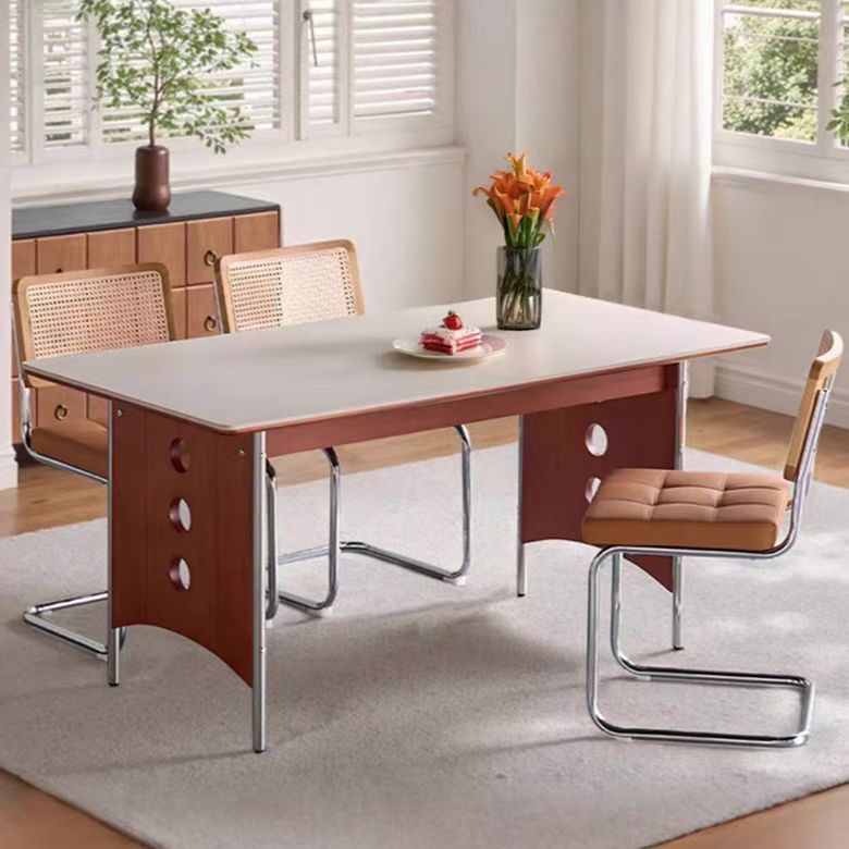 Gaoliang Dining Table Medieval Style Stone Top Home Furniture Dining Table Set OEM/ODM (CZ213)
