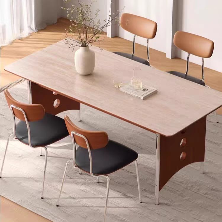 CZ213 (3) Gaoliang Dining Table Medieval Style Stone Top Home Furniture Dining Table Set OEM/ODM (CZ213)