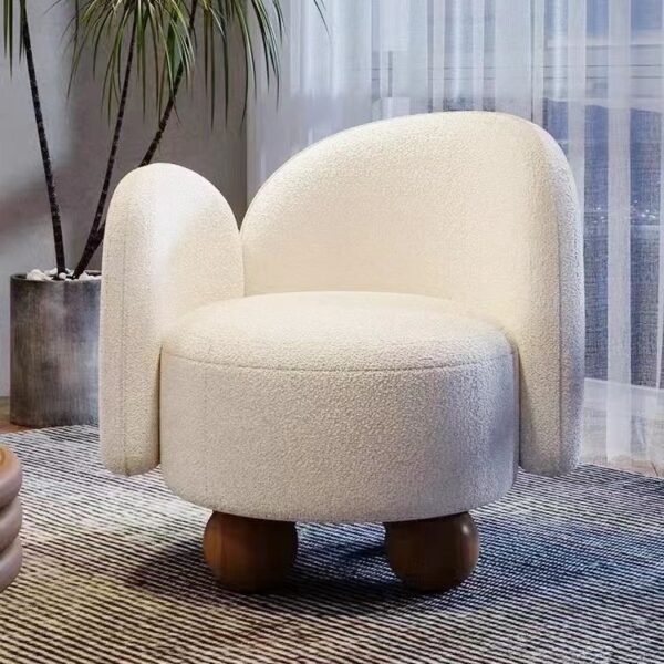 Gaoliang Reclining Chairs Modern White Fabric Single Sofa Chaise Lounge Chair OEM/ODM (DY267)