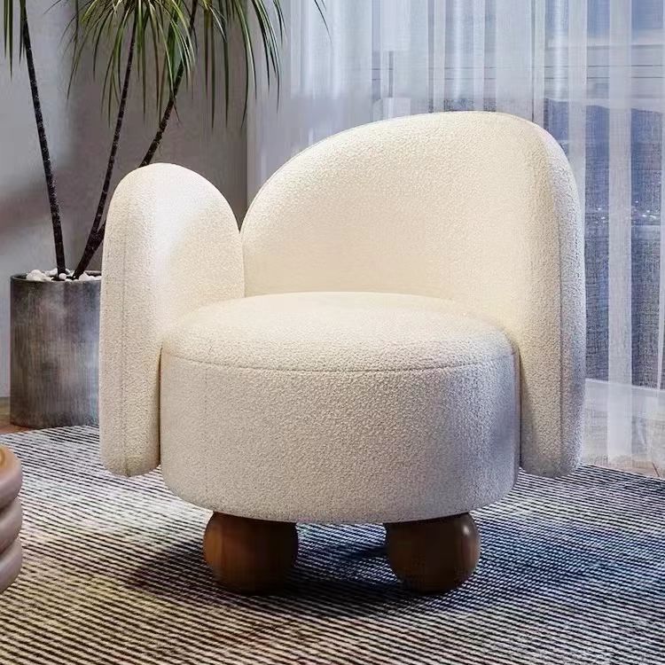 Gaoliang Reclining Chairs Modern White Fabric Single Sofa Chaise Lounge Chair OEM/ODM (DY267)