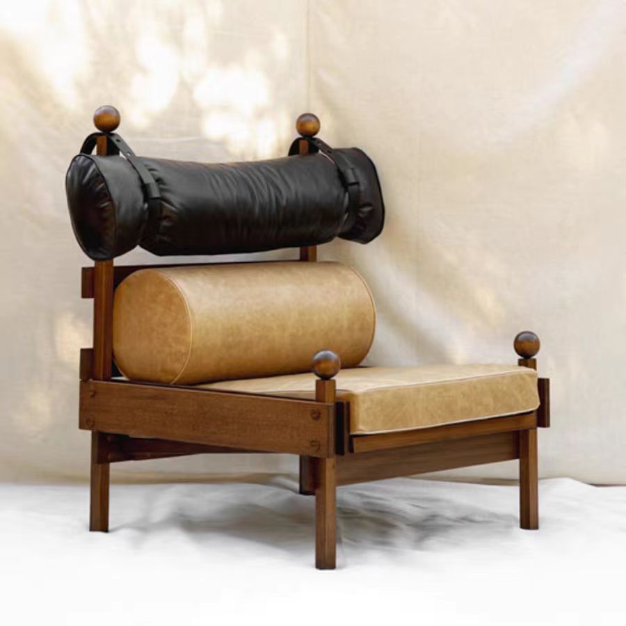 Gaoliang Armchairs for Living Room Medieval Style Retro Leather Lounge Chair OEM/ODM (DY30)