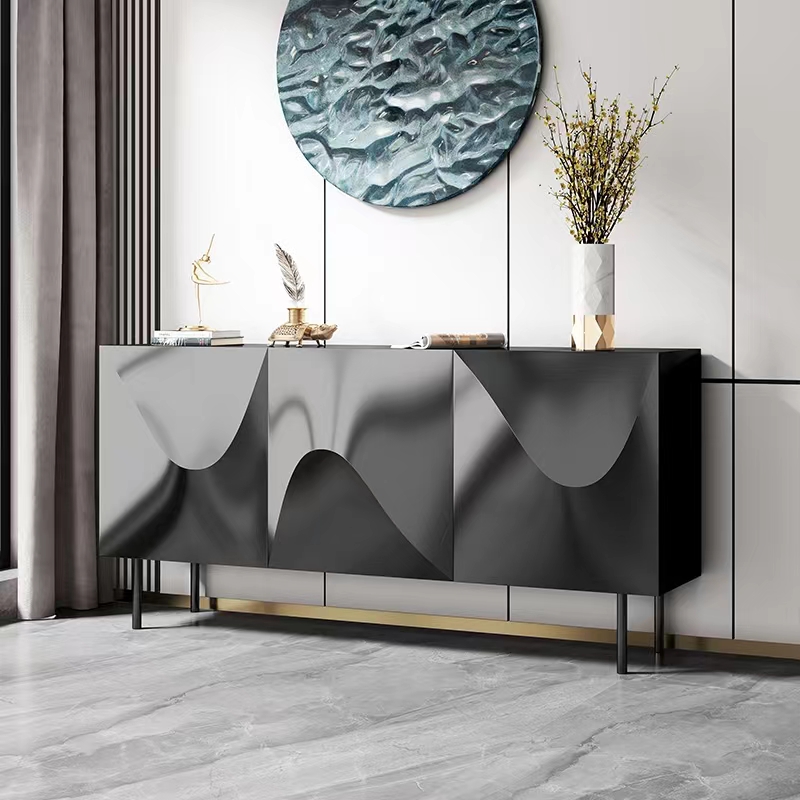 Gaoliang Sideboard Buffet Cabinet Modern Black Living Room Cabinets OEM/ODM (GZ100)