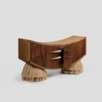 Gaoliang Sideboard Cabinet Italian Light Luxury Retro Solid Wood Living Room Cabinets OEM/ODM (GZ174)
