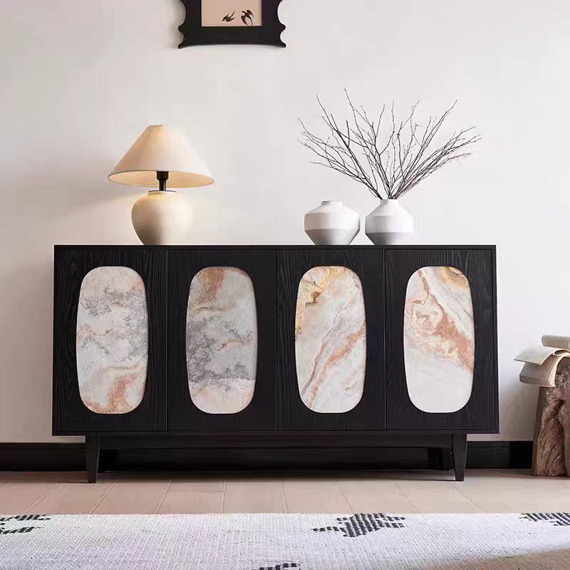 Gaoliang Sideboard Cabinet Modern Luxury French Retro Living Room Cabinets OEM/ODM (GZ176)