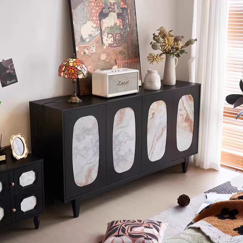 Gaoliang Sideboard Cabinet Modern Luxury French Retro Living Room Cabinets OEM/ODM (GZ176)