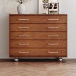 Gaoliang Sideboard Cabinet Modern Nordic Solid Wood Chest of Drawer of Bedroom Cabinets Furniture OEM/ODM (GZ177)