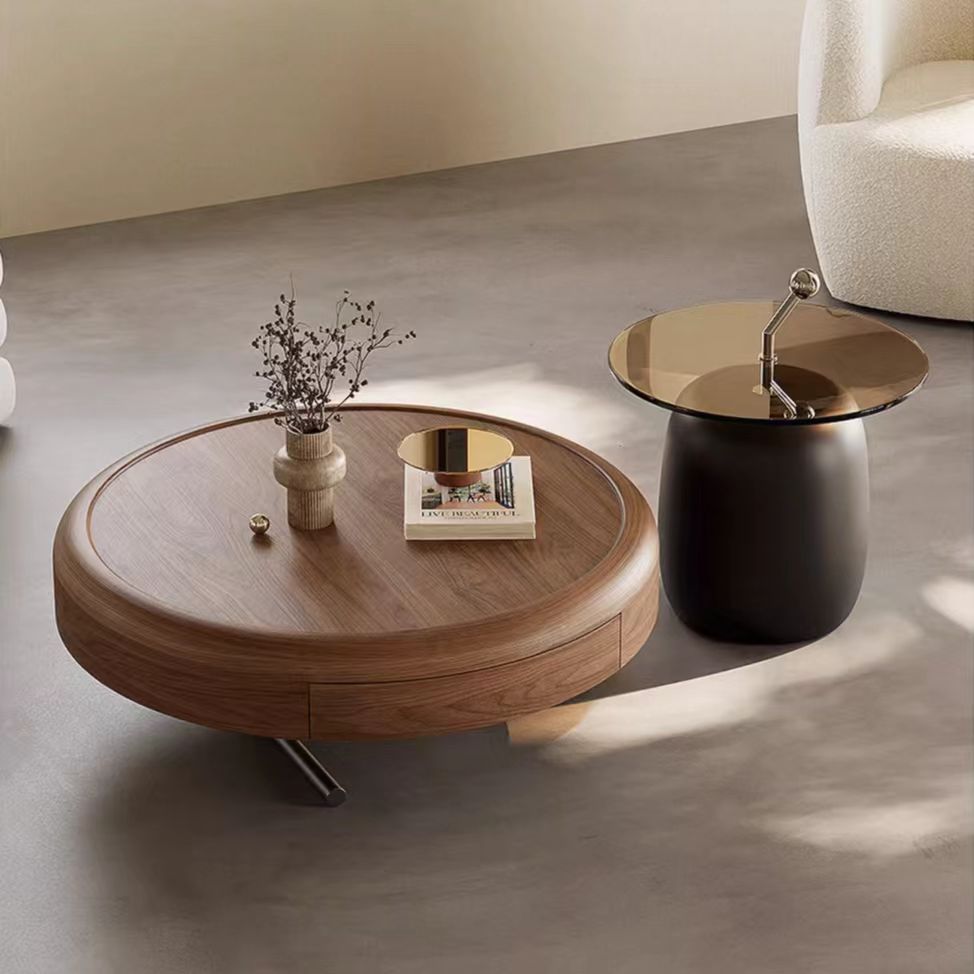 Gaoliang Coffee Table with Storage Round Luxury Coffee Table and Side Table Set OEM/ODM (KF340)