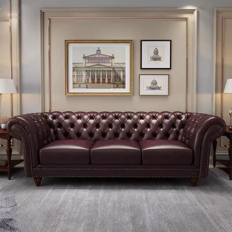 Gaoliang Sofa Set Furniture Luxury Leather Classic Design Living Room Sofas OEM/ODM (SF73)