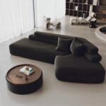Gaoliang Sofa Luxury Nordic Style Curved Modular Couch Living Room Sofas OEM/ODM (SF74)