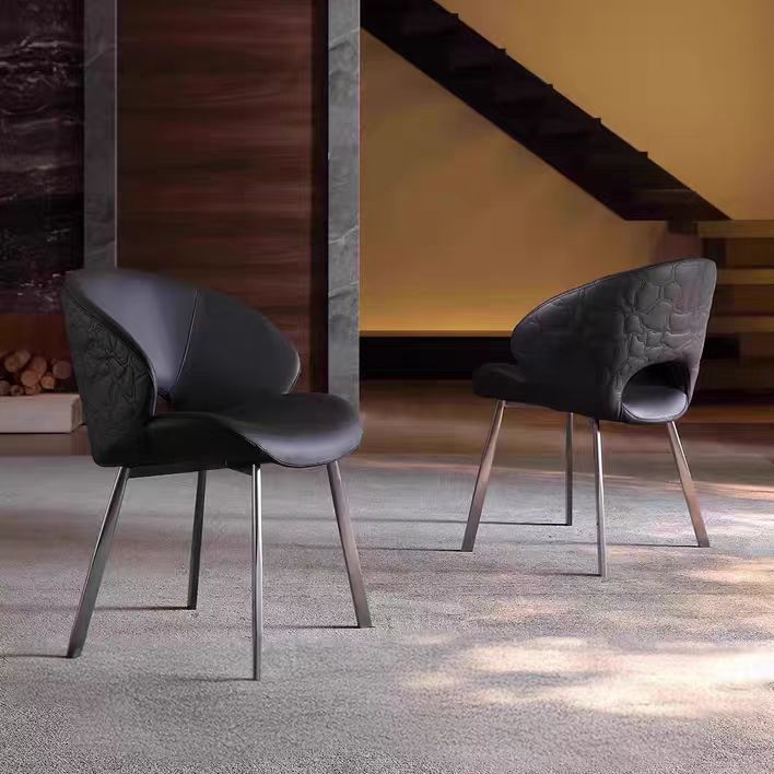 Gaoliang Dining Chairs Set of 4 Modern Creative Leather Dining Room Chairs OEM/ODM (YZ62)